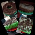 Cooksnap dari Ningrum Velove Umage untuk resep Brownis kukus coklat pandan ekonomis
