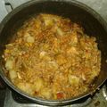 El cooksnap de Michel Alberti cuando hizo Guiso de arroz con pollo fácil y barata.