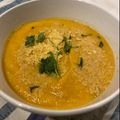 El cooksnap de Pao Francavilla cuando hizo Sopa crema de zapallo y lentejas.