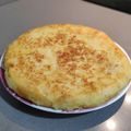 El cooksnap de Caleb Vela cuando hizo Tortilla de patatas vegana.