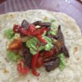 El cooksnap de Analia Correa cuando hizo Burritos o fajitas.