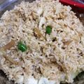Cooksnap Julia ALeen Aireish semasa beliau membuat Nasi goreng ikan bilis.