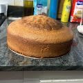 El cooksnap de Ailen Valenzuela cuando hizo Bizcochuelo para torta de cumpleaños.