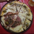 El cooksnap de Alejandra Ruiz Díaz cuando hizo Pizza súper express en sartén, con harina de trigo sarraceno.