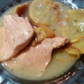 El cooksnap de Arturo De Vera cuando hizo Trucha asalmonada en salsa verde con patatitas.