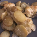 El cooksnap de oliwia cuando hizo Merluza al horno en salsa.