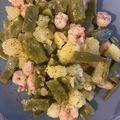 El cooksnap de Ana Pernas cuando hizo Verduras salteadas con gambones.