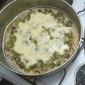 El cooksnap de Reina Godoy cuando hizo Tarta de brócoli y cebolla.