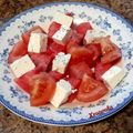Cooksnap από 𝒳𝓇𝓊𝓈𝑜𝓊𝓁𝒶 𝒦𝑜𝓃𝓉𝑜𝓅𝑜𝓊𝓁𝑜𝓊 στη συνταγή Σαλάτα με καρπούζι, ντοματίνια και φέτα