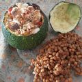 El cooksnap de Gemma cuando hizo Calabacín luna relleno de atún.