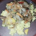 El cooksnap de Loorenaa Silva cuando hizo Wok de verduras con arroz y carne.