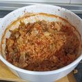 El cooksnap de Raquel Martinez cuando hizo Arroz con pollo y champiñones al horno.