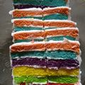 Cooksnap dari Silvia Adzahrav untuk resep Rainbow Cake (Kukus) Mudah Takaran Sendok