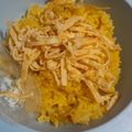 Cooksnap dari elisabet 171188 untuk resep Nasi Kuning Ayam Suwir Serundeng Devina Hermawan