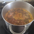 El cooksnap de juantxo cuando hizo Garbanzos con calamares y espinacas.