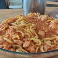 El cooksnap de Mary Bragazzi cuando hizo Salsa rosa de supremas.