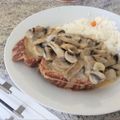 El cooksnap de Kaliope Tampoullis cuando hizo Salsa de champiñones laminados con vino blanco.