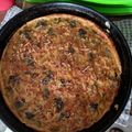 El cooksnap de Isa Machado cuando hizo Tarta de zapallitos y berenjenas 🍆.
