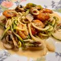 El cooksnap de jram53 👨‍🍳🥘🥖 cuando hizo Espaguetis de calabacín con Toowoomba pasta (coreana) Keto.