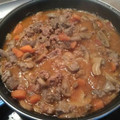 El cooksnap de Monica Aira Fernandez cuando hizo Esclatasangs, magro y carne picada de cerdo con tomate.