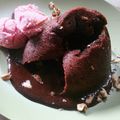 El cooksnap de Lucía cuando hizo Volcán de chocolate.
