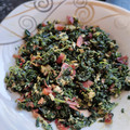 El cooksnap de Gaizka Villa cuando hizo Huevos revueltos con espinaca y jamón.