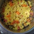Firdaus Jahan's cooksnap of when they made Aaloo Pulao.