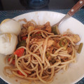 El cooksnap de Miguel Natera cuando hizo Salteado de Udon con carne.
