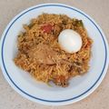 Jhansi's cooksnap of when they made Chicken Biryani.