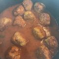 El cooksnap de Gabriela Ibañez cuando hizo Albóndigas de pavo en salsa de tomates natural.