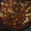 El cooksnap de Maribel Olivari cuando hizo Estofado de pollo con tomate natural con fideos codito.