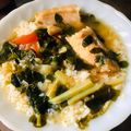 SpottedByD's cooksnap of when they made Salmon Belly in Japanese Miso Broth.