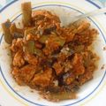 El cooksnap de María S. M. cuando hizo Pavo con berenjena y judías verdes.