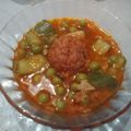 El cooksnap de Fathy Padilla cuando hizo Sopa de verdura con albóndigas.