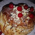 El cooksnap de Ocho Sabores cuando hizo Pan dulce navideño de maizena y chips de chocolate, en el molde que tengas.