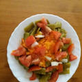 El cooksnap de Raquelilla cuando hizo Judía verde con alioli de zanahoria.