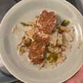 El cooksnap de mdeazua cuando hizo Impresionante merluza a la mostaza en estuche de vapor Lékué al microondas.