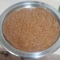 Jhansi's cooksnap of when they made Peanut Burfi.