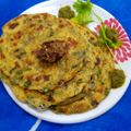 Poonam Verma..'s cooksnap of when they made Besan Methi Achari Paratha.