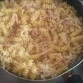 El cooksnap de Melisa Valencia cuando hizo Pasta rápida con pollo.
