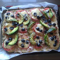 El cooksnap de alepinedan cuando hizo Pizza grez con masa de pollo.