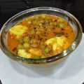 Aruna Thapar's cooksnap of when they made Matar paneer.