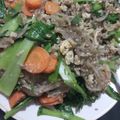 Cooksnap dari Elsa 무무 untuk resep Sweet Potato Noodle with Chicken floss (MPASI 9mo+)