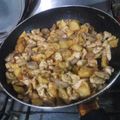 El cooksnap de Esteban Beltrán cuando hizo Pollo al champiñon con papas.
