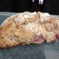 sharminiac's cooksnap of when they made White Chocolate Raspberry Scones.