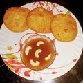 Bindiya Bhagnani's cooksnap of when they made Pyaz ki kachori.