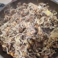 El cooksnap de Jose Manuel Vanesa Guillen cuando hizo Revuelto de gulas, champiñones y gambas.