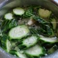 Cooksnap Ahlia Syed Firdaus semasa beliau membuat Sayur bening petola.