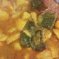 Suhani Gatha's cooksnap of when they made રિંગણ-બટાકા નું શાક ને રોટલા.