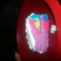 Leslie Rene''s cooksnap of when they made Rainbow Tie Dye Cake.